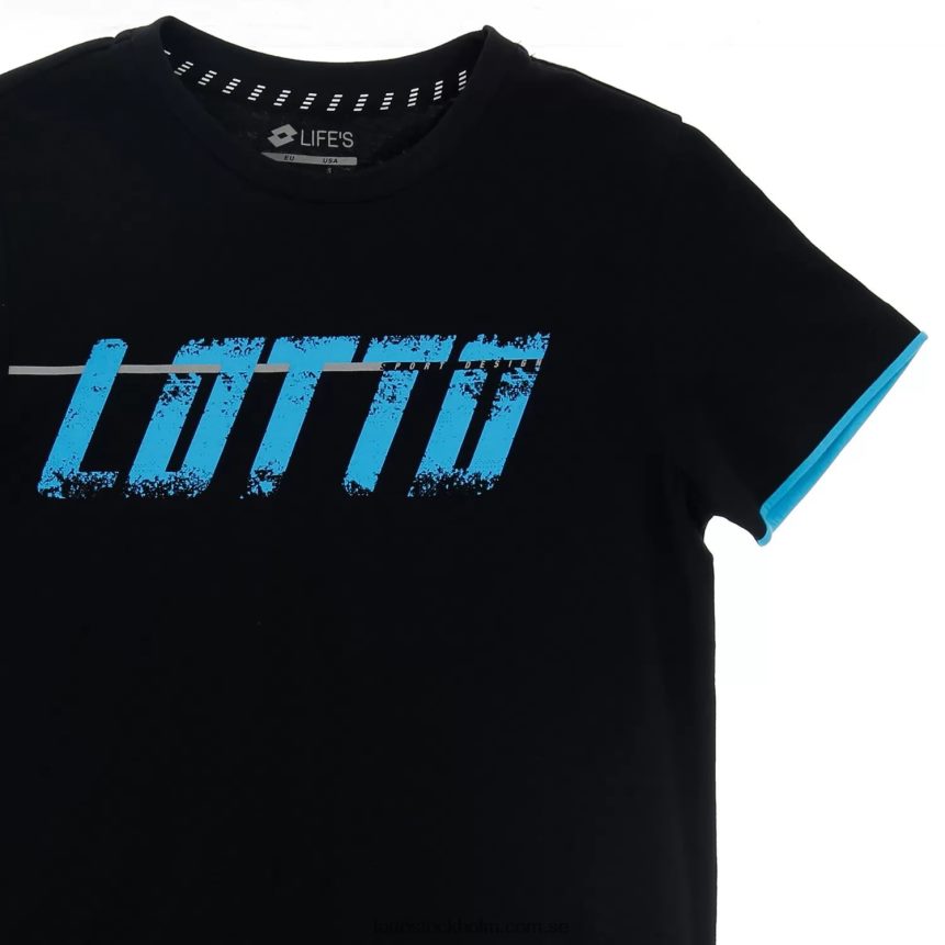 barn logotyp t-shirt Lotto helt svart D8R6841149