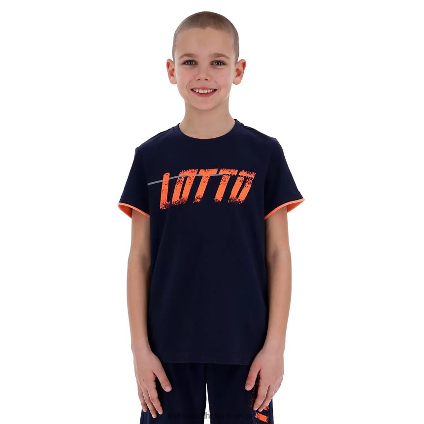 barn logotyp t-shirt Lotto marinblå D8R6841147