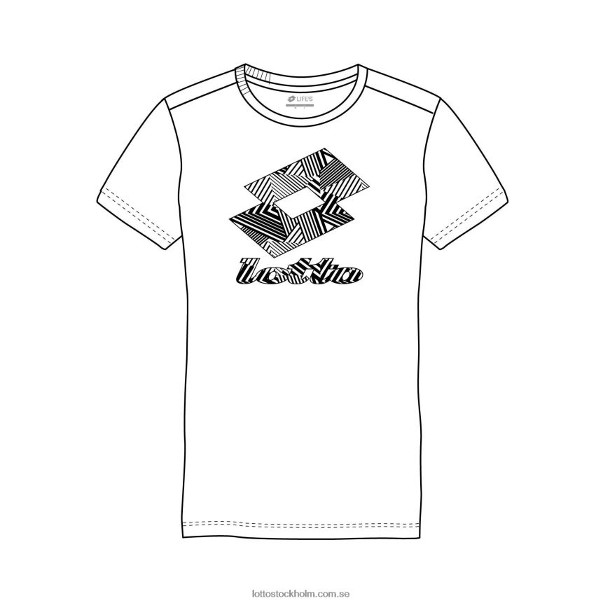barn smart b iii t-shirt Lotto kritvit D8R6841144