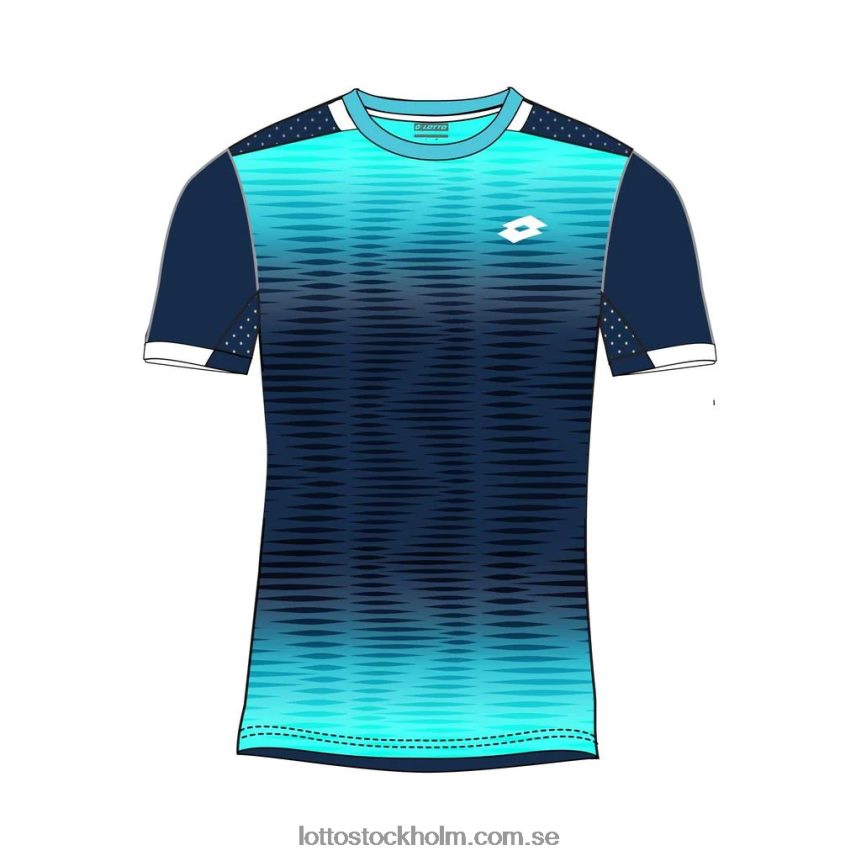 barn topp b iv tee 2 Lotto blå atoll/marinblå D8R6841396