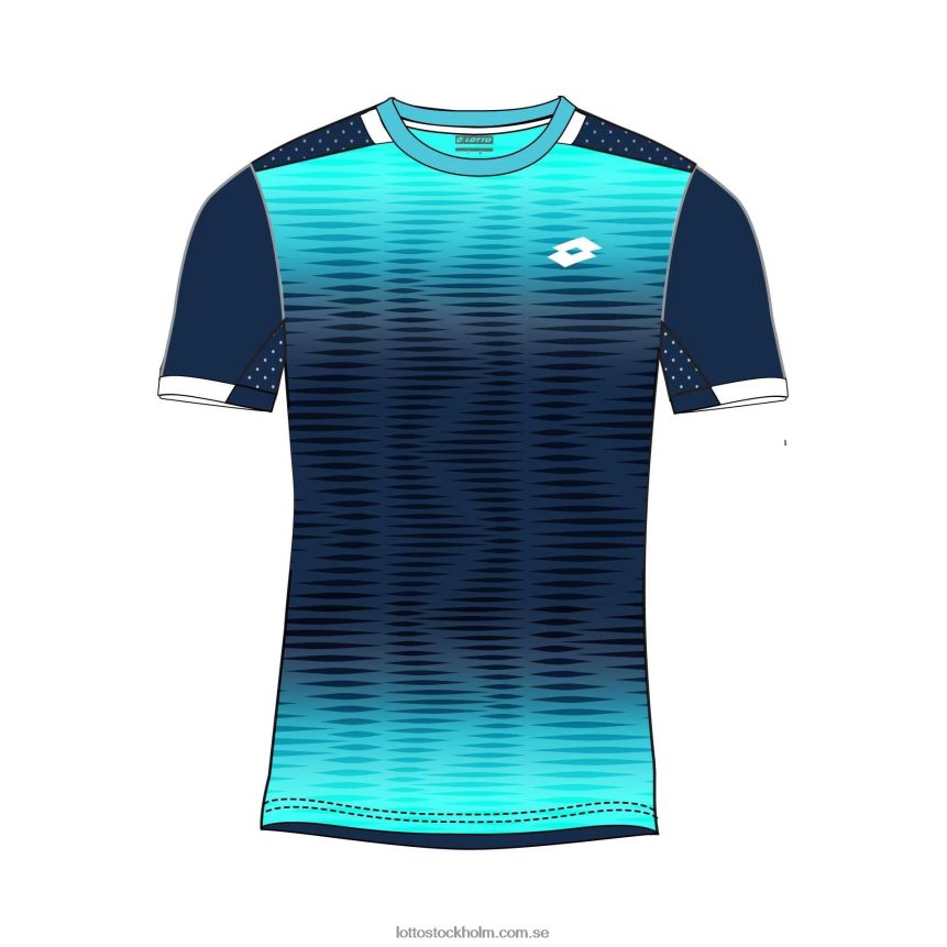 barn topp b iv tee 2 Lotto blå atoll/marinblå D8R6841396