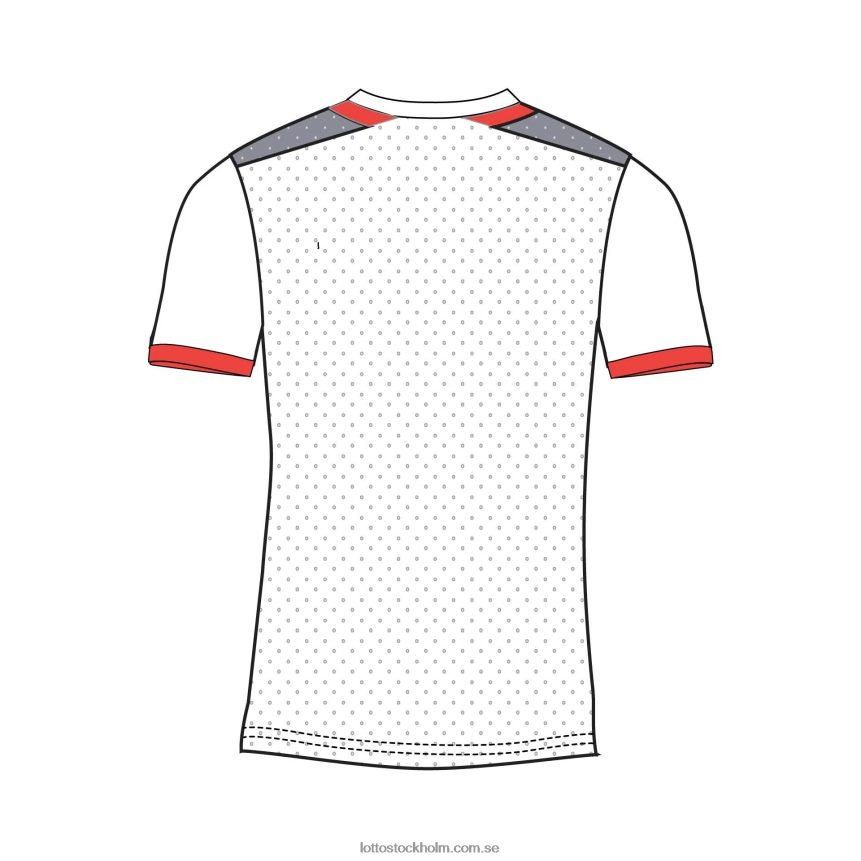 barn topp b iv tee 2 Lotto röd vallmo/klar vit D8R6841156