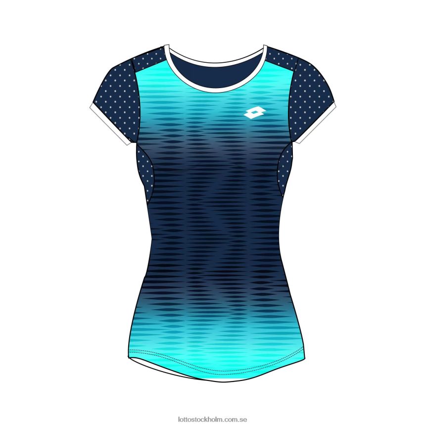 barn topp g iv t-shirt 2 Lotto blå atoll/marinblå D8R6841164