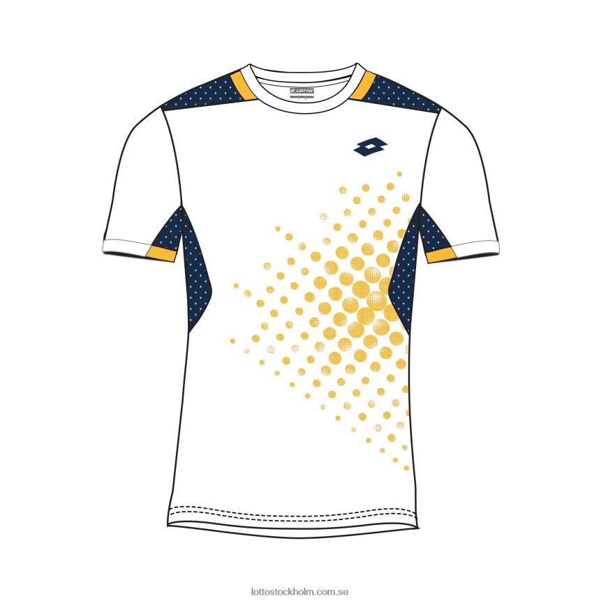 barn topp iv t-shirt 1 Lotto ljus vit/marinblå D8R6841397