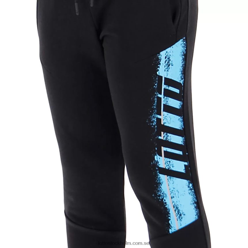 barn byxor med logotyp Lotto helt svart D8R6841200