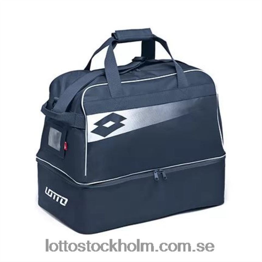 barn väska fotboll omega jr ii Lotto ärtrock blå/helvit D8R6841233