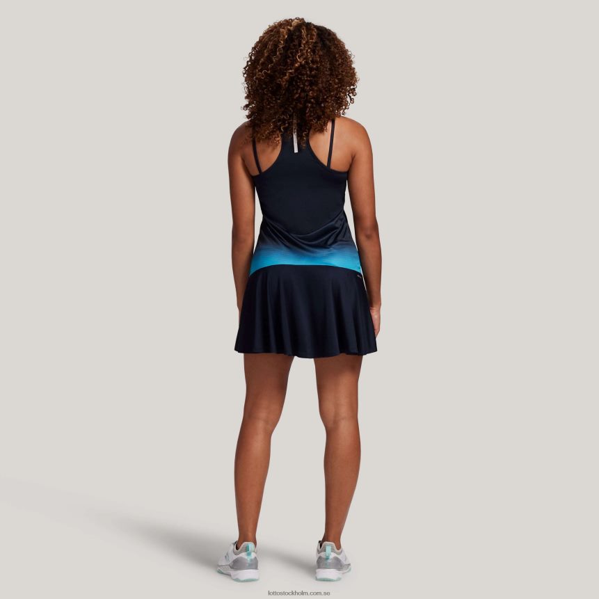 kvinnor flerfärgad topp tio klänning Lotto blå atoll/marinblå D8R6841377