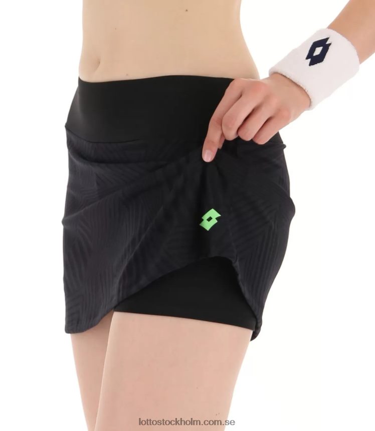 kvinnor superrapida w v kjol Lotto helt svart/grönt äpple neo D8R6841001