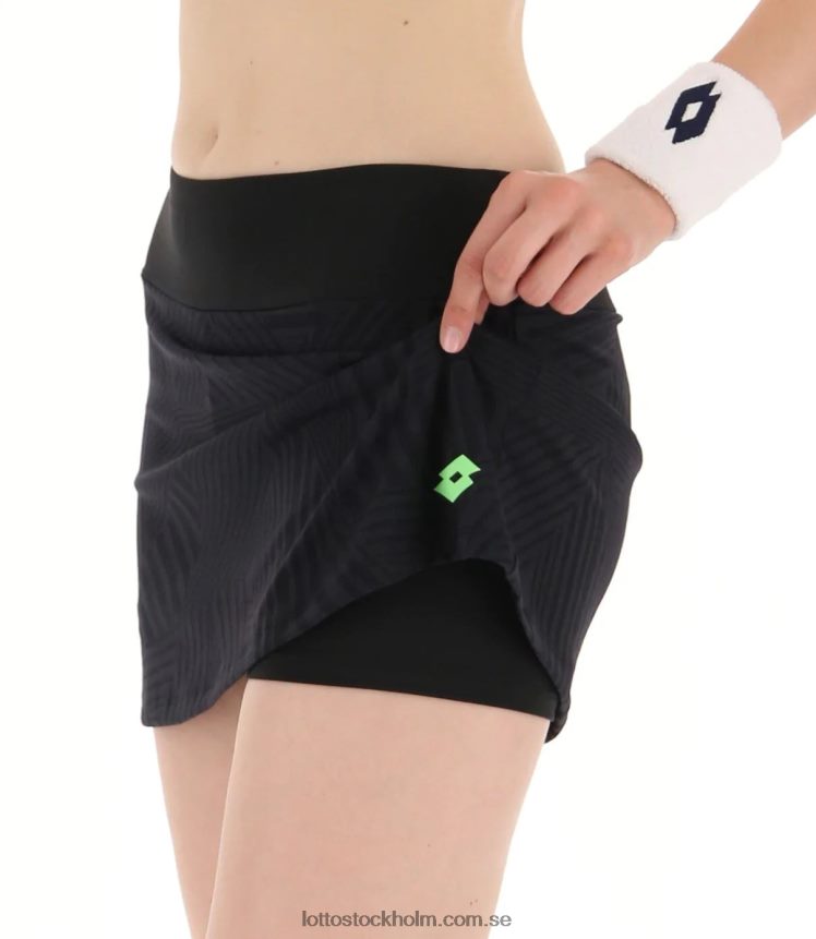 kvinnor svart superrapida kjol Lotto helt svart/grönt äpple neo D8R6841394