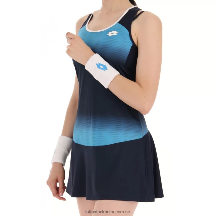 kvinnor topp med klänning 2 Lotto blå atoll/marinblå D8R6841004