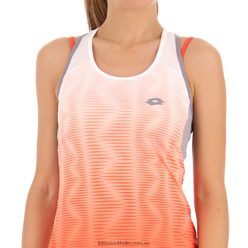 kvinnor topp med klänning 2 Lotto röd vallmo/klar vit D8R6841014