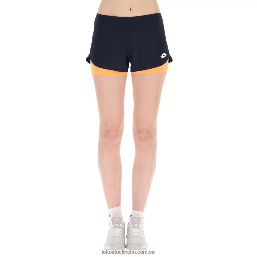 kvinnor topp w iv kort Lotto marinblå/orange beat D8R6841022