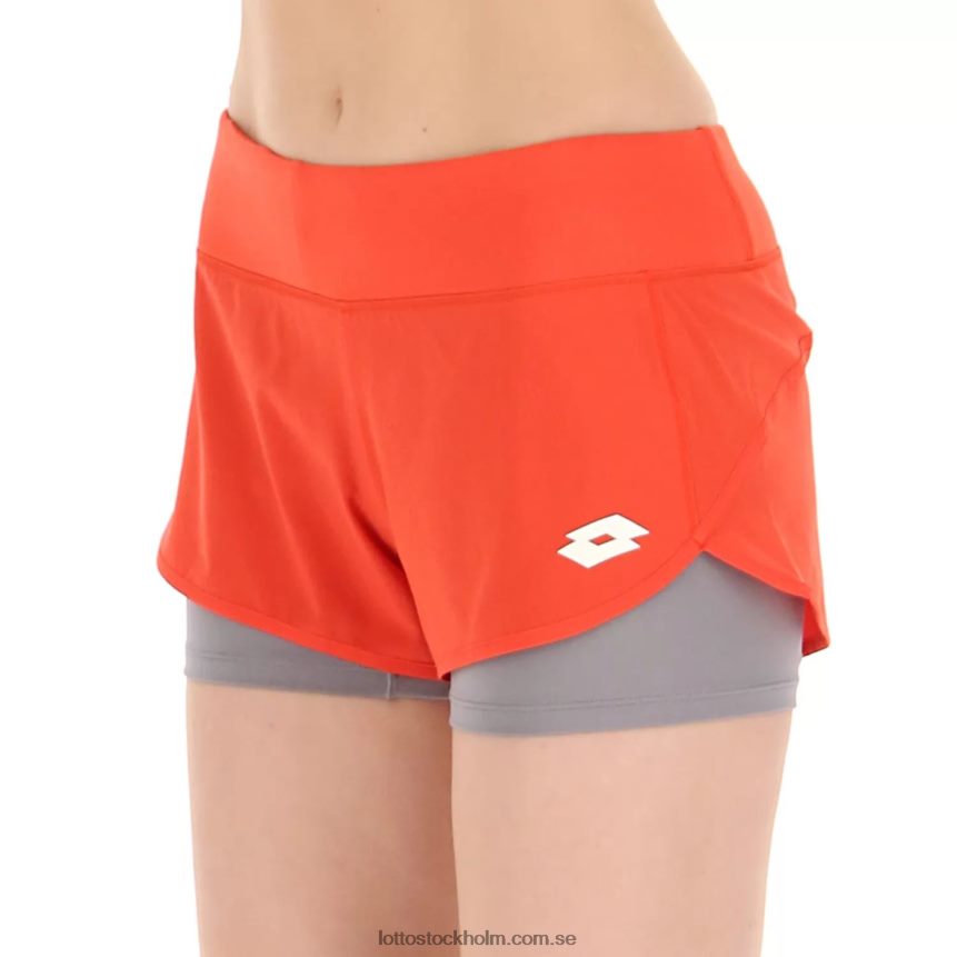 kvinnor topp w iv kort Lotto röd vallmo D8R6841032