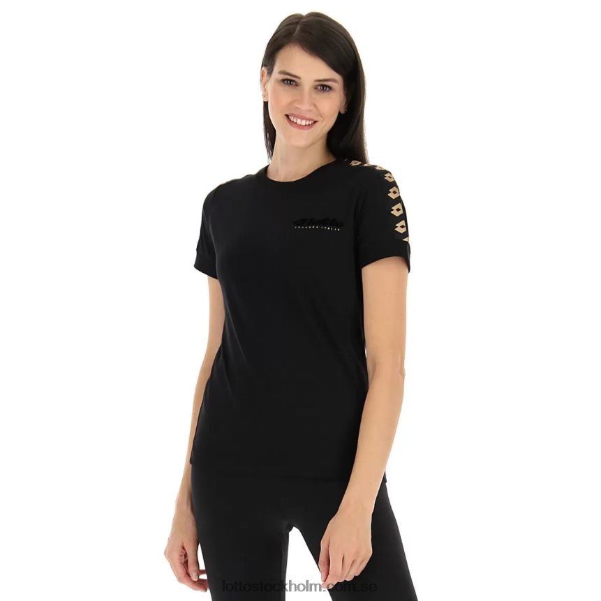 kvinnor athletica classic w iv tee js Lotto helt svart D8R684901