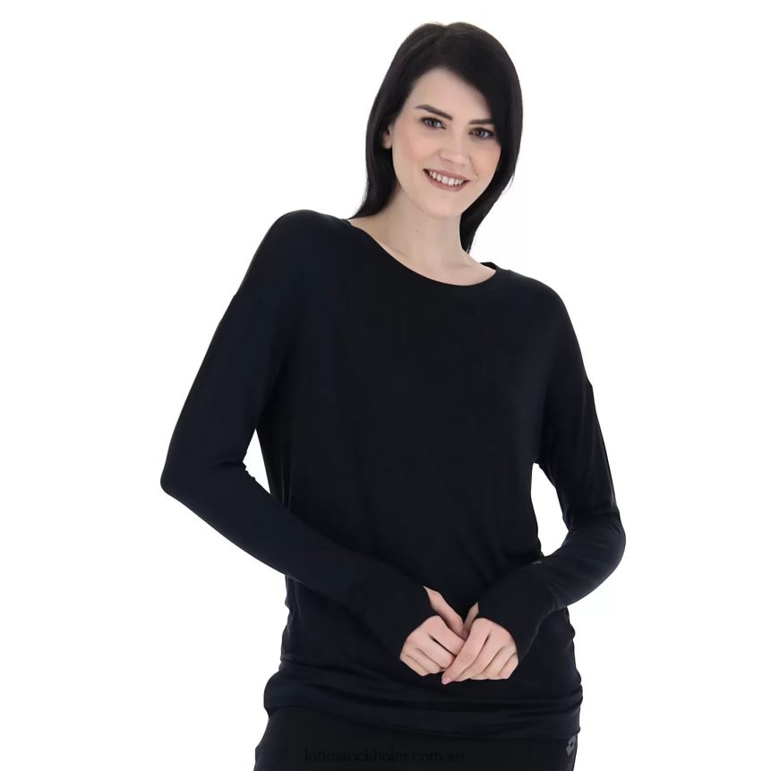 kvinnor dinamico w v tee ls vi Lotto helt svart D8R684898