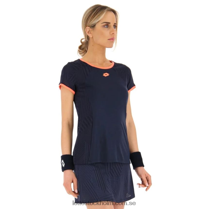 kvinnor marinblå superrapida t-shirt Lotto marinblå D8R6841330