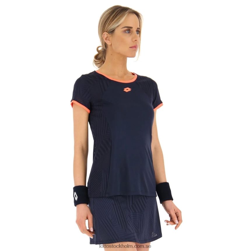 kvinnor marinblå superrapida t-shirt Lotto marinblå D8R6841330