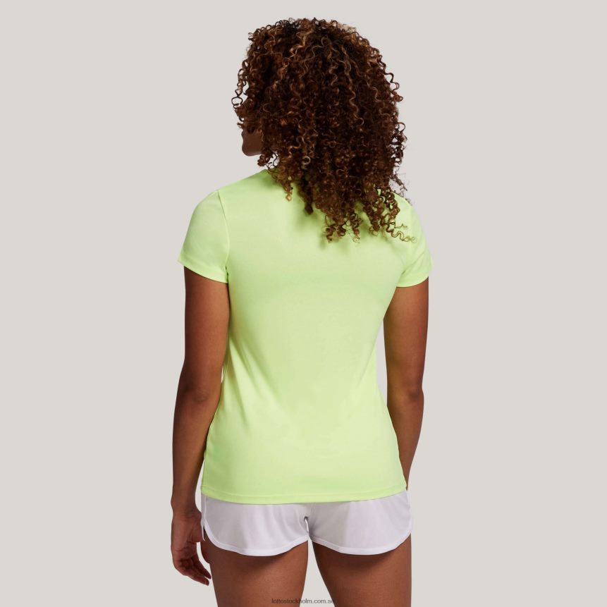 kvinnor neongul multisport-tröja Lotto gul neon D8R6841344