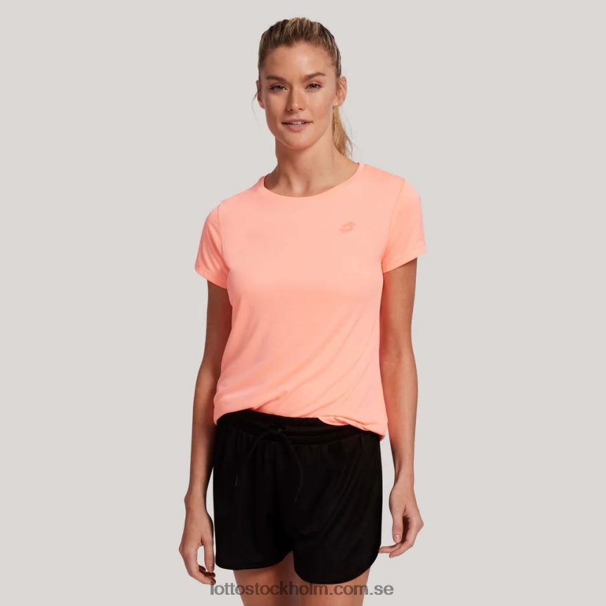kvinnor rosa multisport t-shirt Lotto rosa neonrosa D8R6841323