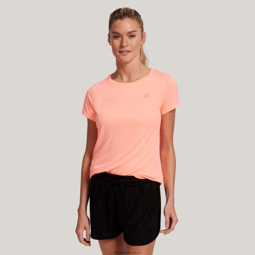 kvinnor rosa multisport t-shirt Lotto rosa neonrosa D8R6841323