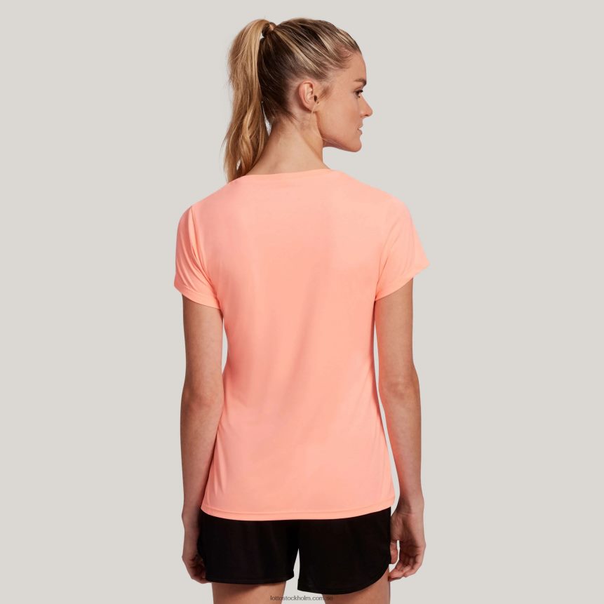 kvinnor rosa multisport t-shirt Lotto rosa neonrosa D8R6841323