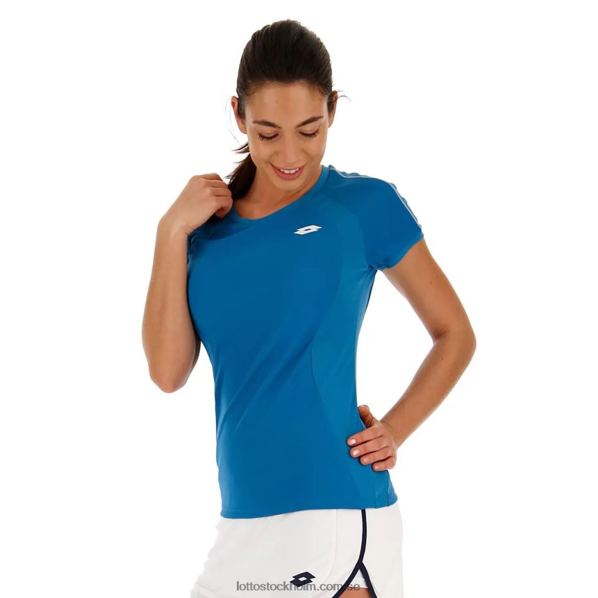 kvinnor squadra w tee Lotto mosaik blå D8R684937