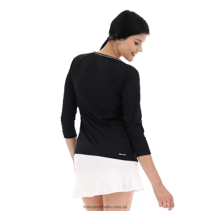 kvinnor squadra w tee ls pl Lotto helt svart D8R684939