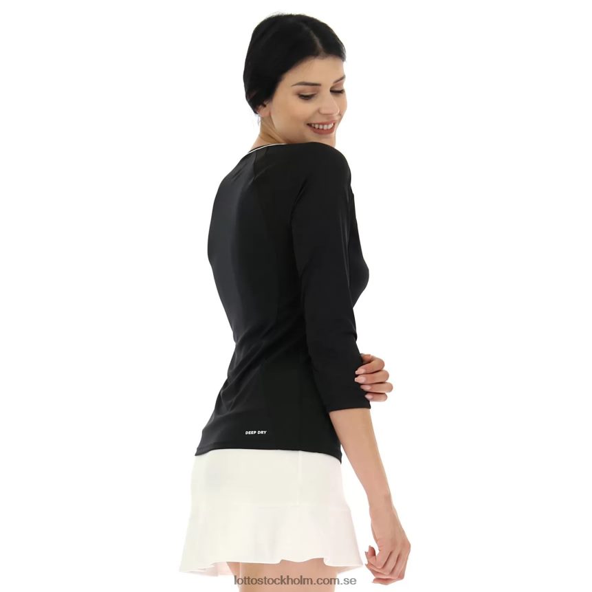 kvinnor squadra w tee ls pl Lotto helt svart D8R684939