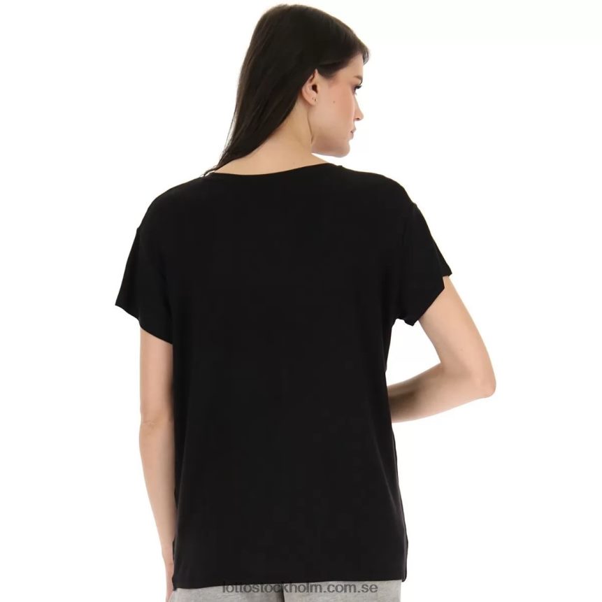 kvinnor tee text w vi Lotto helt svart D8R684907