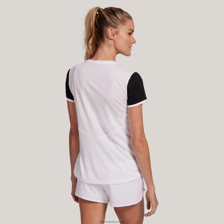 kvinnor vit och svart flerfärgad topp tio-tröja Lotto ljus vit/helsvart D8R6841328