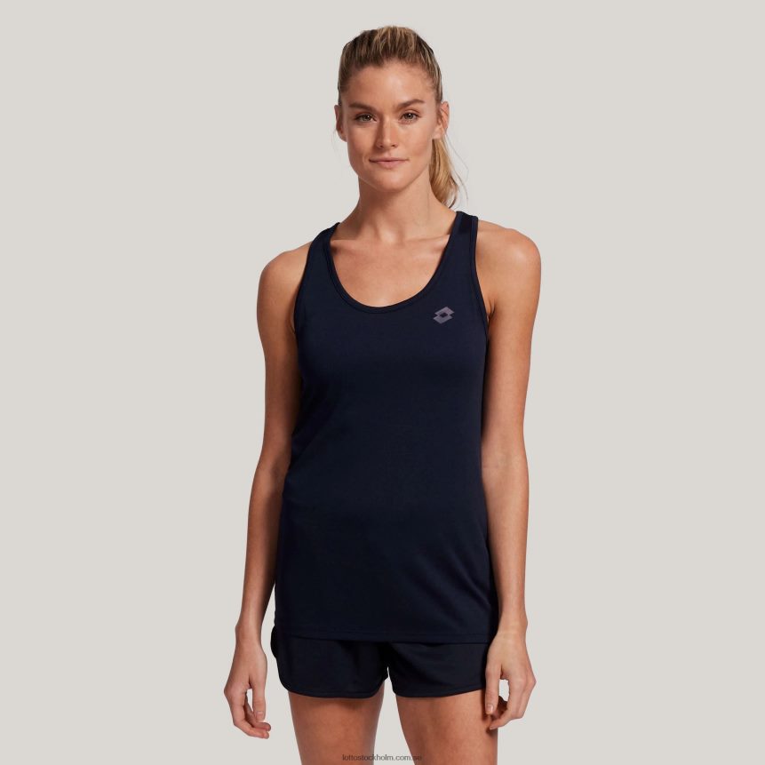 kvinnor marin multisport tank Lotto marinblå D8R6841335
