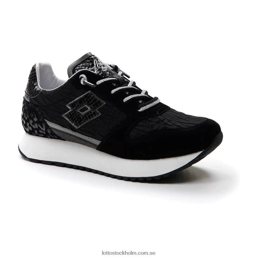 kvinnor kil w Lotto helt svart/tyngdkraftstitan D8R684699