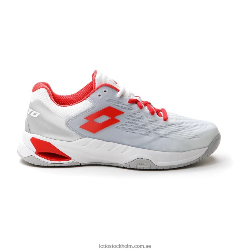 kvinnor mirage 100 spd w Lotto helt vit/röd vallmo D8R684753