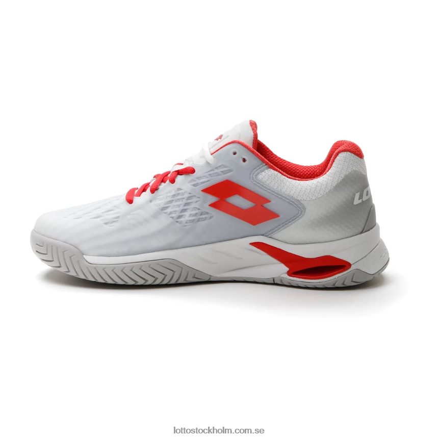 kvinnor mirage 100 spd w Lotto helt vit/röd vallmo D8R684753