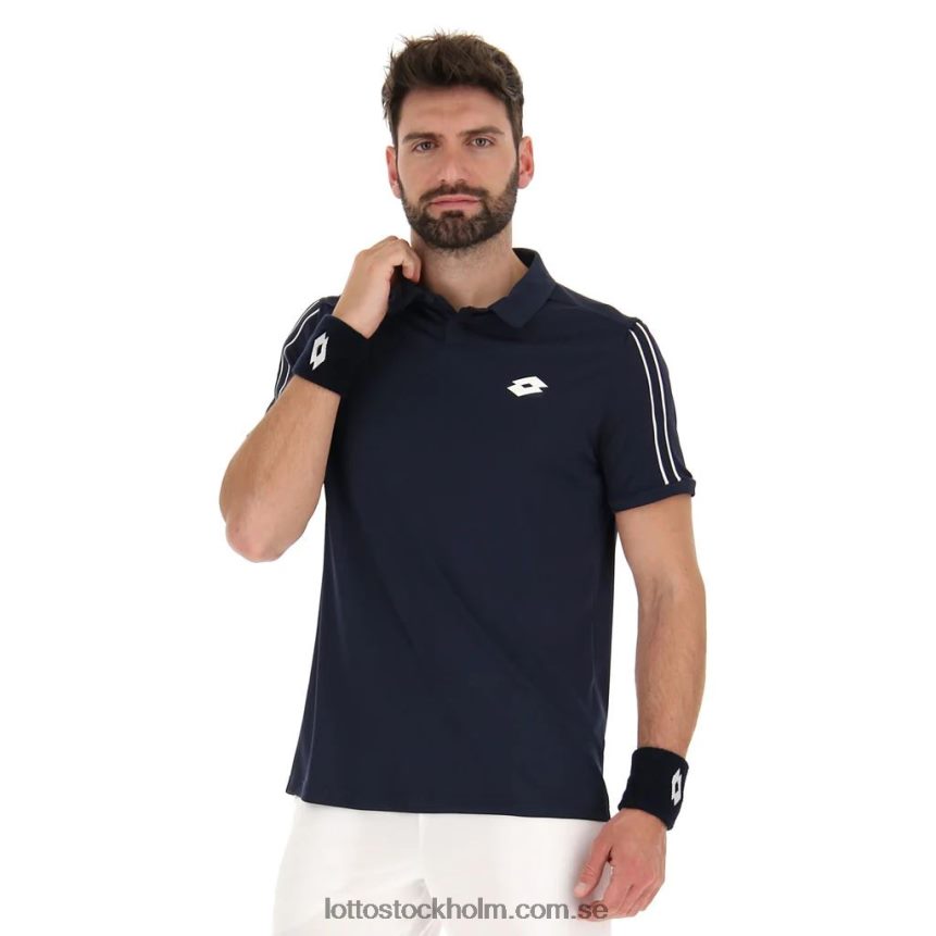 män marin squadra polo Lotto marinblå D8R6841260