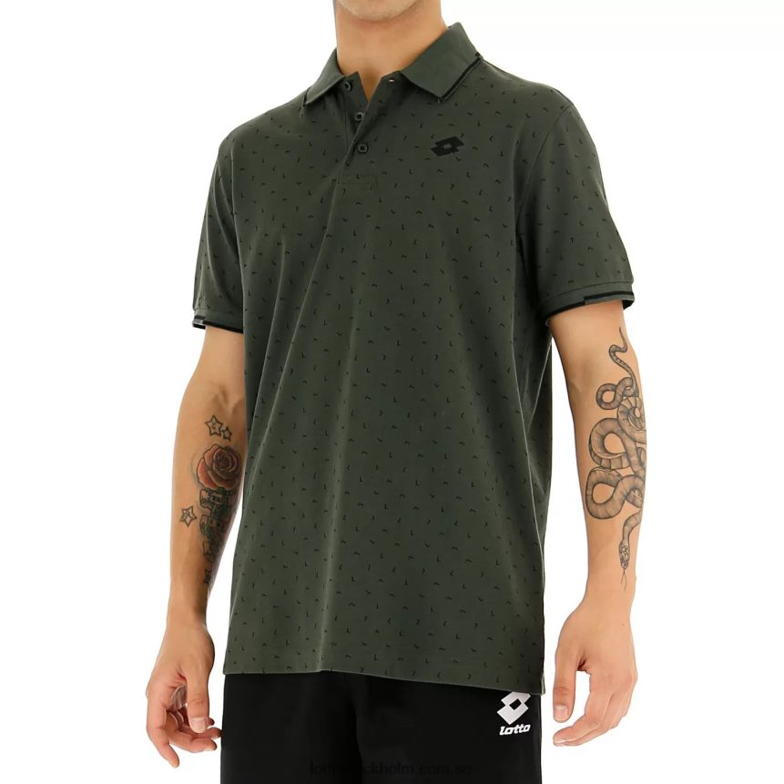 män polo elba Lotto grönt harts/helsvart D8R684570