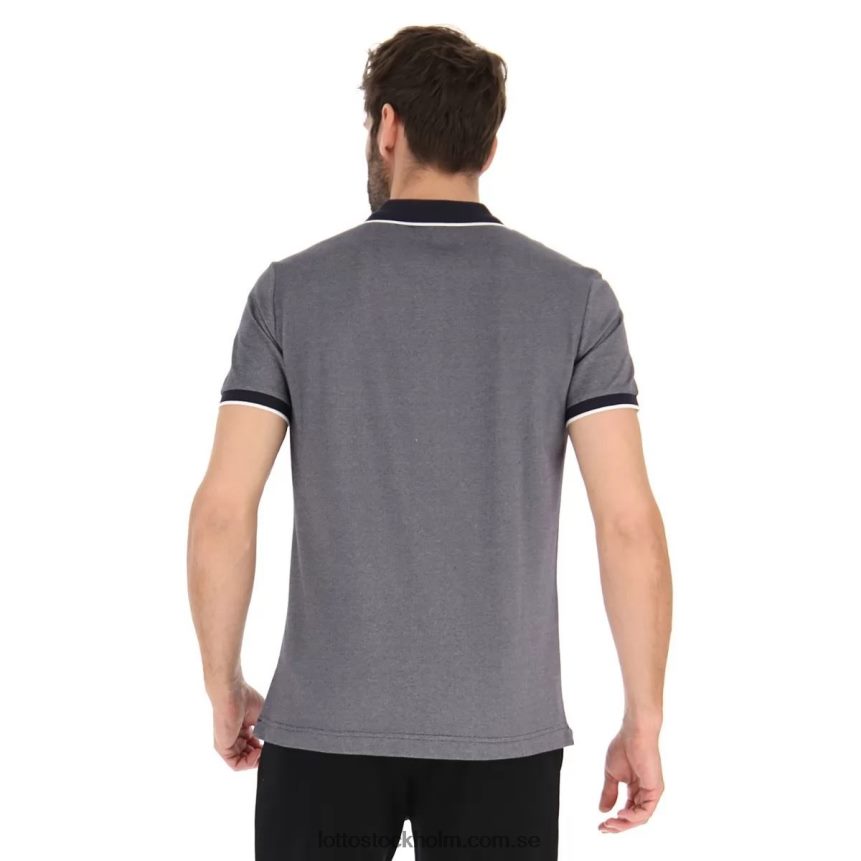 män polo firenze Lotto marinblå/klar vit D8R684564