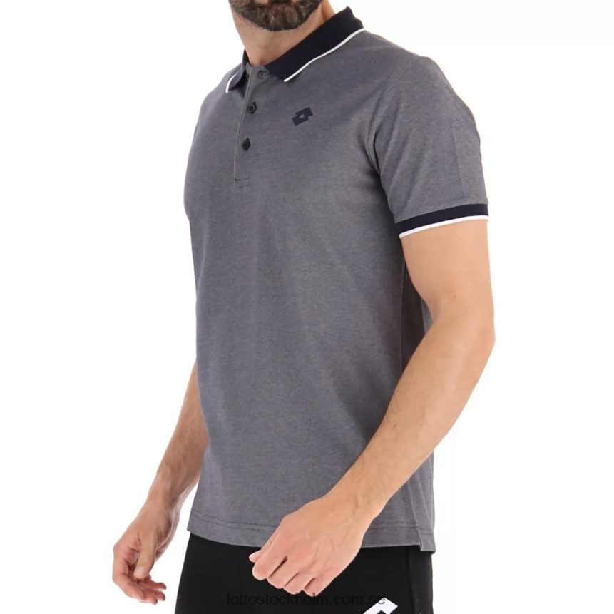 män polo firenze Lotto marinblå/klar vit D8R684564