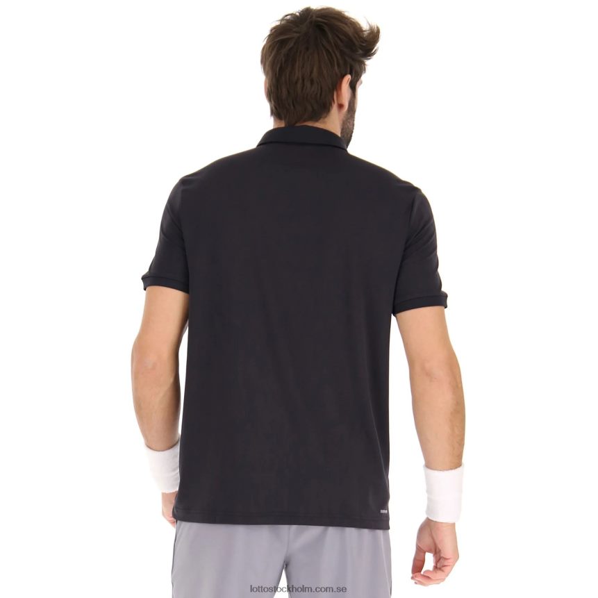 män svart squadra polo Lotto helt svart D8R6841236