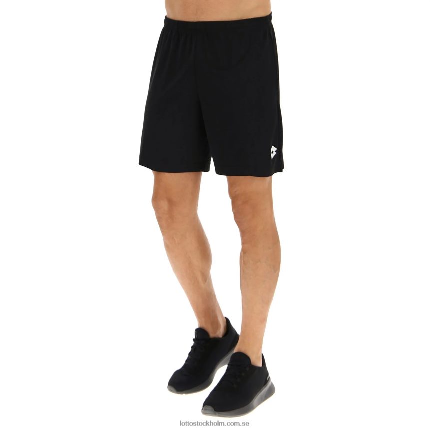 män svarta multisportshorts Lotto helt svart D8R6841264