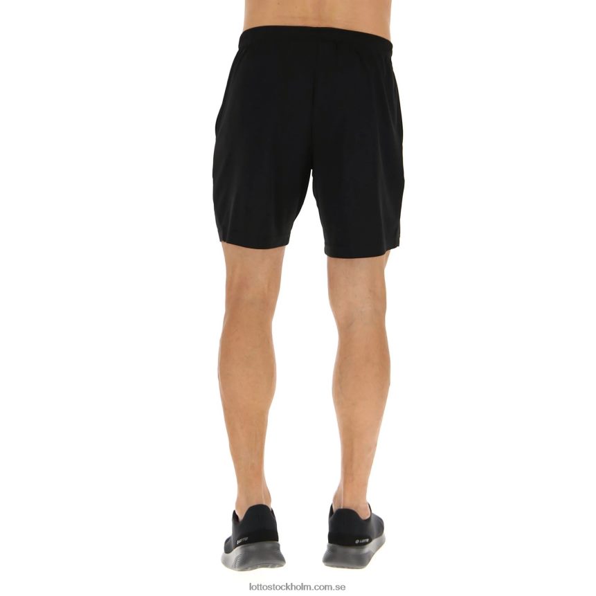 män svarta multisportshorts Lotto helt svart D8R6841264