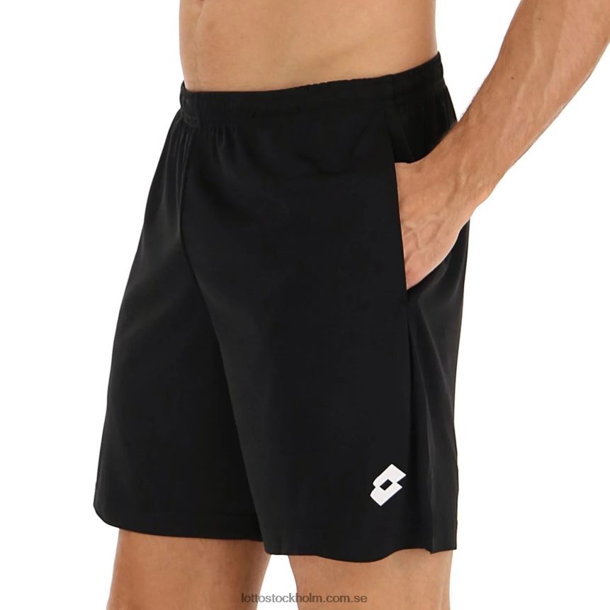 män svarta multisportshorts Lotto helt svart D8R6841264