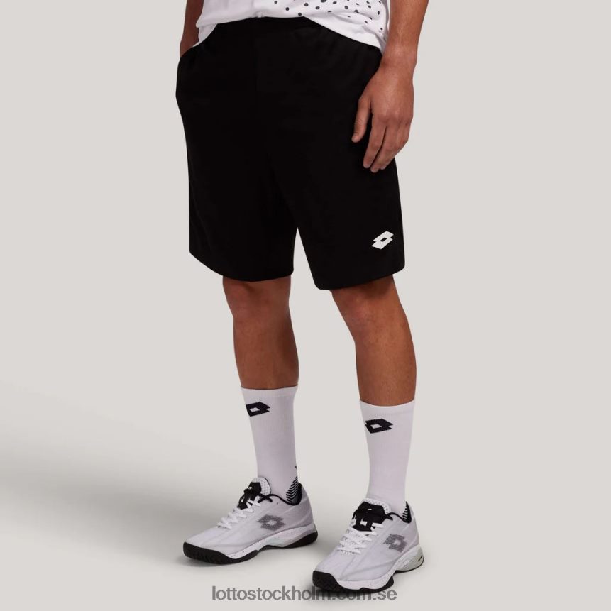 män svarta squadra 9'' shorts Lotto helt svart D8R6841292