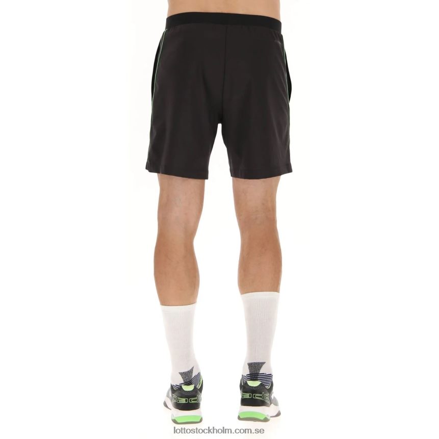 män svarta superrapida-shorts Lotto helt svart/grönt äpple neo D8R6841291