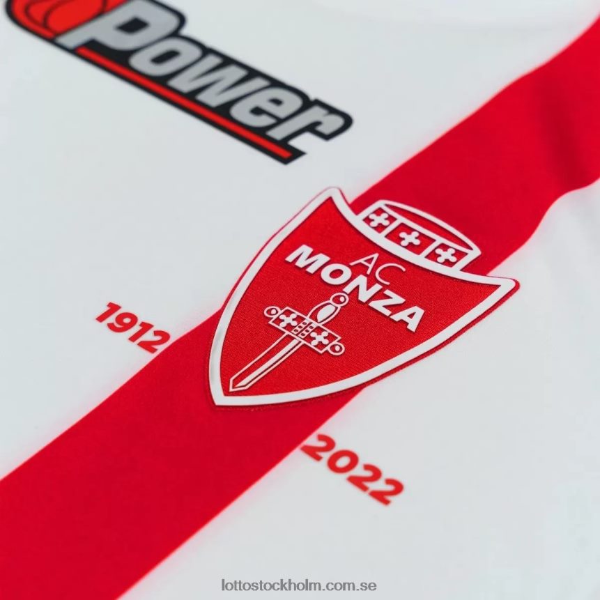 män ac monza borta 22/23 autentisk Lotto kritvit D8R684641