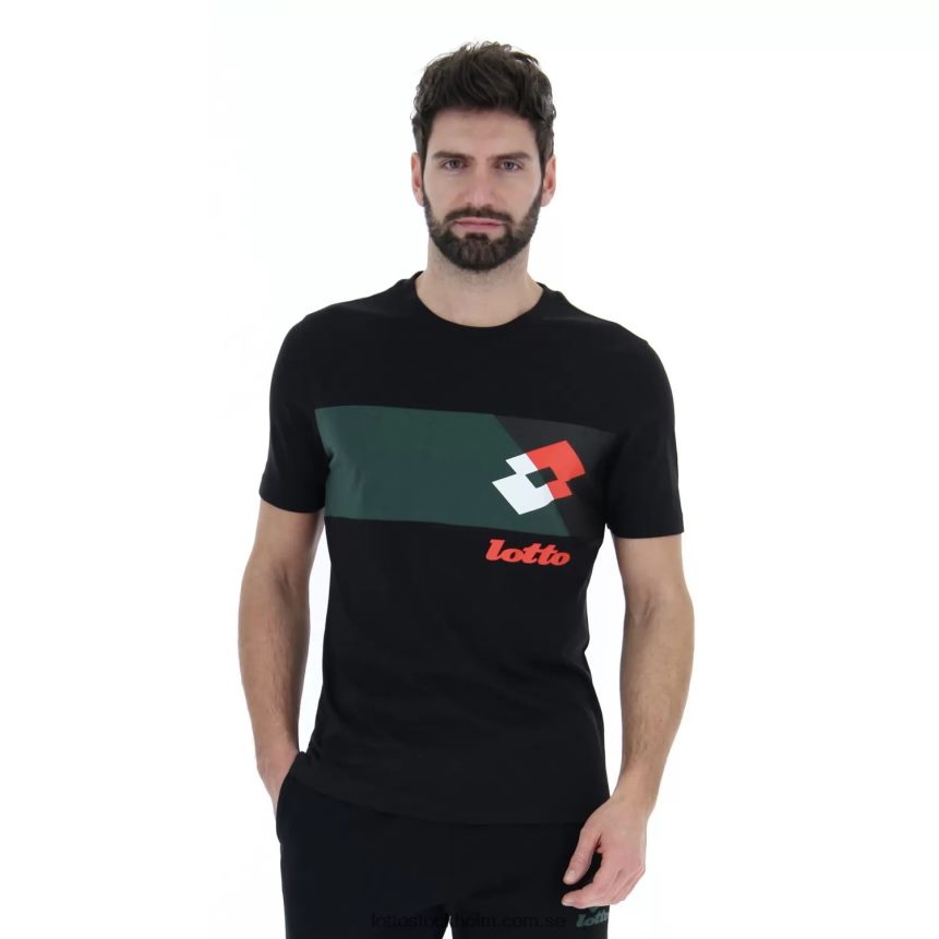 män athletica lg iii tee js Lotto helt svart D8R684385