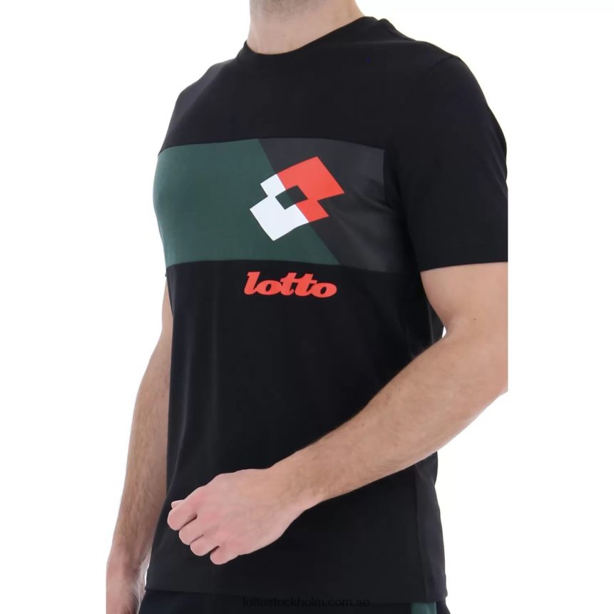 män athletica lg iii tee js Lotto helt svart D8R684385