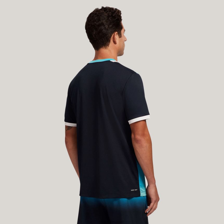 män blå flerfärgad topp tio t-shirt Lotto blå atoll/marinblå D8R6841242