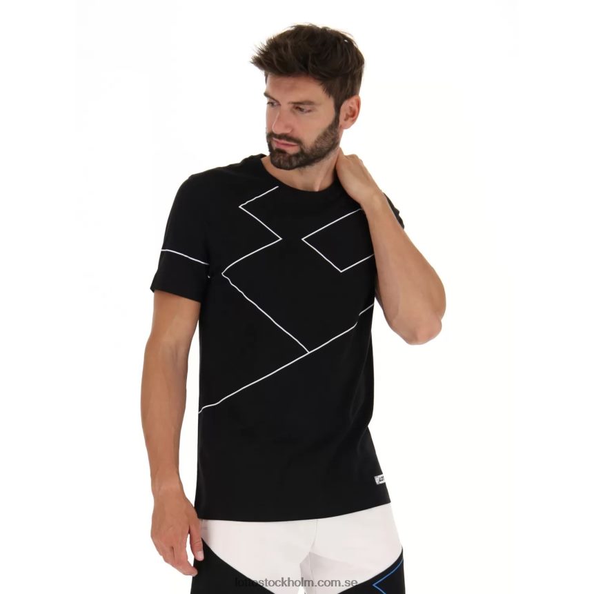 män logotyp vii tee 2 Lotto helt svart D8R684411