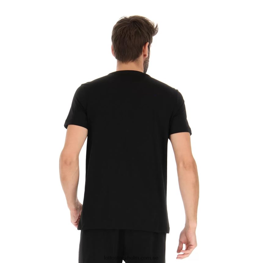 män logotyp viii tee 2 Lotto helt svart D8R684416